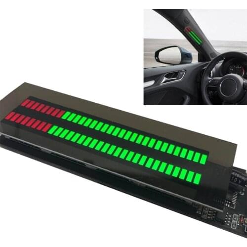 Car Level Meter Amplifier LED Music Spectrum Display Atmosphere Light Bulbs Stereo Sound Indicator Mp3 Player 40GF