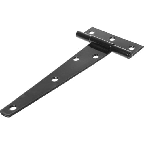 Black Paint T Shape Triangle Hinge Cabinet Shed Wooden Door Gate Hinges Hardware