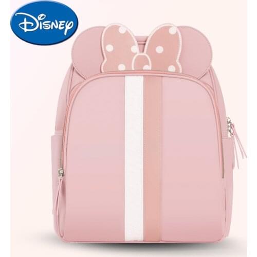 Disney USB Heating Diaper Bag Fashion Mummy Maternity Nappy Bag Large Capacity Baby Travel Backpack Designer Nursing Bag