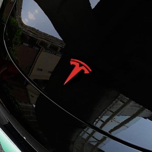 For Tesla Model3 Model X S Car Front Rear Logo Sticker Paper Stickers Decals Modified Exterior Decoration Automobiles Accessorie