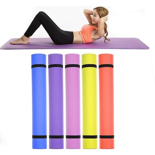 Yoga Mat Anti-skid Sports Fitness Mat 4MM Thick EVA Yoga Mat All Purpose Non-Slip Environmental Exercise Mat 1730x600x4mm