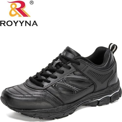 ROYYNA 2020 New Style Action Leather Running Shoes Men Outdoor Walking Sports Shoes Women Breathable Casual Shoes Mansculino