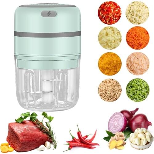 Kitchen Tools Garlic Masher Electric Type USB Power Vegetable Meat Garlic Mincing Sturdy Durable Chopper For Home чеснокодавка