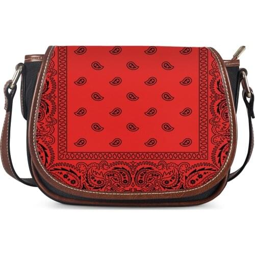 Hot Sale Patchwork Bandana Handbags Bag Custom Logo/Name/Text Cross Body Bags High Quality Pu Leather bag Design Girl Purse