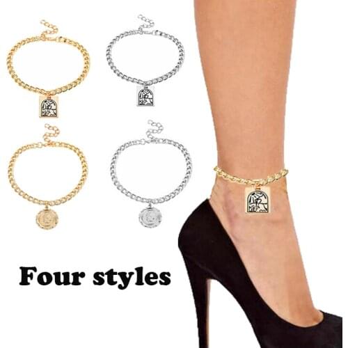 4 Style Trendy Simple High Heels Boots Shoe Chain Ankle Bracelet Religious Anklet Women Cool Ladies Jewelry Accessories Gift