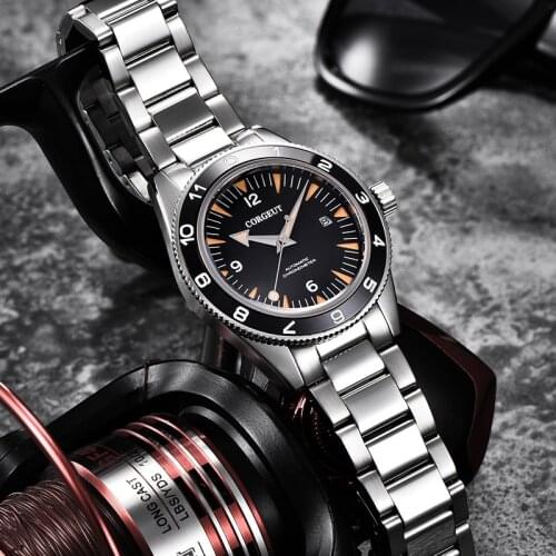 ORGEUT Seagull Pilot Manual Mechanical Watch Sapphire Glass Chronograph Watch Leather Strap Men Limited Edition Mechanical Watch