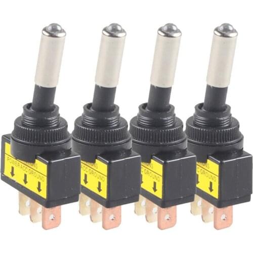 New 12V 20A Car Auto Red LED Light Toggle Rocker Switch 3Pin SPST ON/OFF Switches