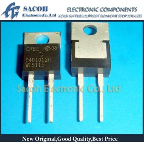 New Original 10PCS/Lot C4D10120A C4D10120 or C2D10120A C2D10120 TO-220 10A 1200V SiC Silicon Carbide Schottky Diode