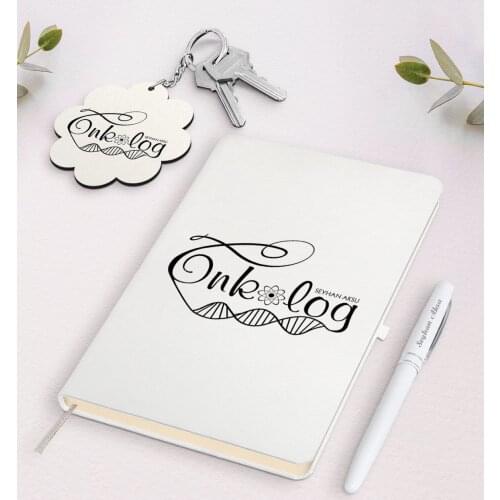 Personalized Oncologist White Notebook Pen and Keychain Gift Set Reliable Quality Gift Casual Design Occasion Special Occasions