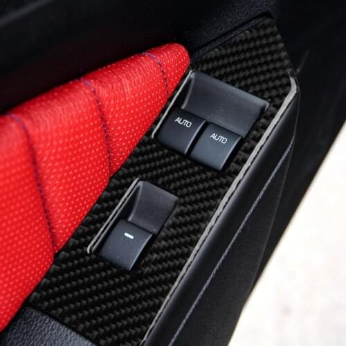 It Is Suitable For 09-13 Ford Mustang The Carbon Fiber Door Glass Lifting Panel
