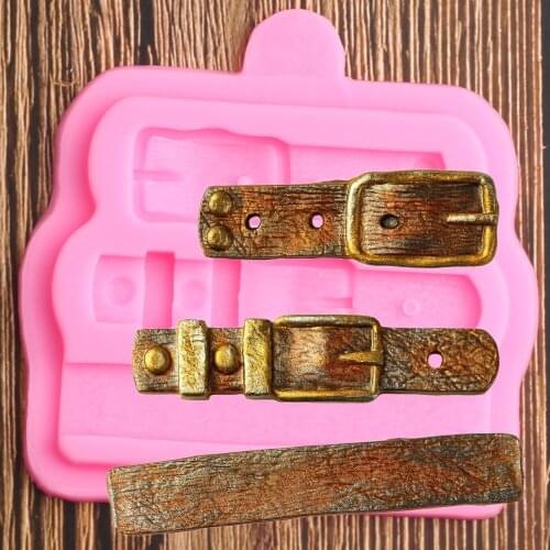 Belt Straps Silicone Mold Fondant Chocolate Molds Cake Decorating Tools Sugarcraft Candy Mould Polymer Clay Baking Moulds