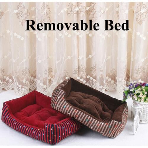 Removable Soft Dog Bed Detachable Pet Cat Sleeping Sofa Bed Warm Cushion Mat for Large Dogs Kennel Nest Pet House Products