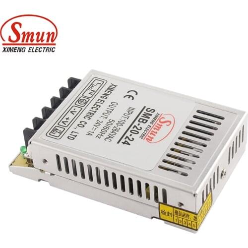 SMUN SMB-20-24 20W Ultra Thin Type Single Output Switching Mode Power Supply 24V 0.85A AC-DC Slim Led Driver