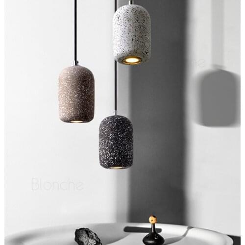 Modern Pendant Lamps Loft Cement Led Hanging Lights Industrial Fixtures for Bedroom Restaurant Living Room LED Luminaire Lamps