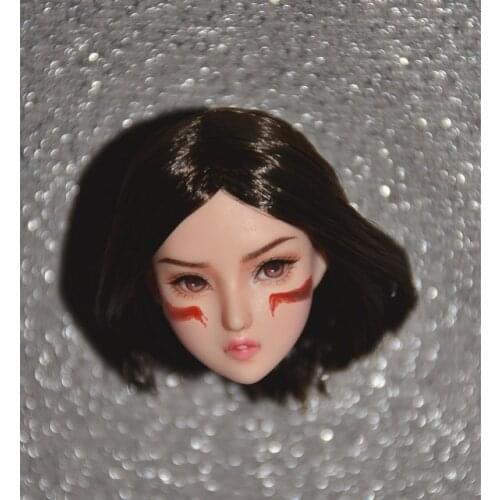 [Customized] 1:6 female doll head sculpture Japanese and Korean style battle and angel 12 inch body available