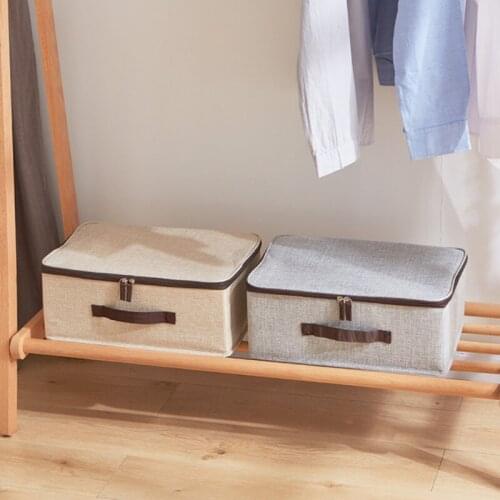 Cloth Storage Box No Smell Foldable Quilt Clothes Toys bags Organizer Moisture-proof Storage Boxes Containers With Zipper