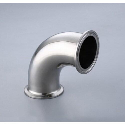 1.5" Tri Clamp x 38mm 1-1/2" Pipe OD SUS 316L Stainless Steel 90 Degree Elbow Sanitary Fitting Home Brew Beer Wine