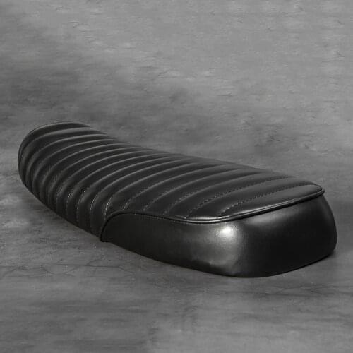 Cafe Racer Vintage Seat Motorcycle Cushion Pad Seat Dirt Bike ATV Seat stripe style Nonsilp Saddle 64CM Universal