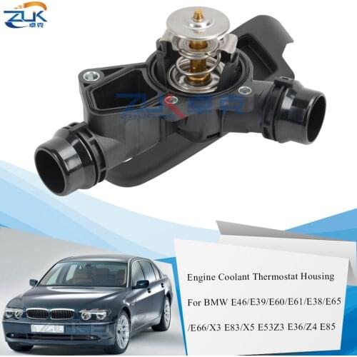 ZUK Coolant Thermostat For BMW 320 520 728 730 X3 X5 Z3 Z4 For M52 M54 Engine 11531437040 Genuine Quality 11531437040