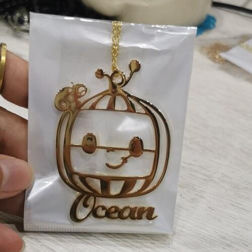 2021 Cartoon Character Custom Necklace Childrens Personality Name Necklace Cute LOL Pendant Name Necklace Gift