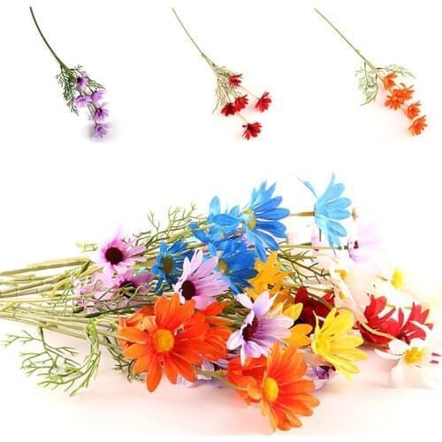 5 heads 1 branch daisy artificial flowers vases for home decoration fake flowers artificial daisy flowers