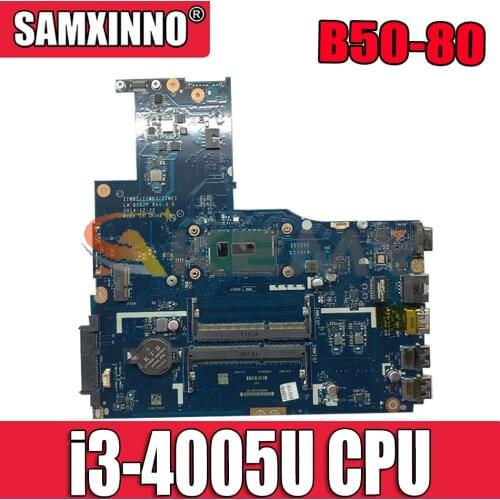 Akemy ZIWB2/ZIWB3/ZIWE1 LA-B092P Motherboard For Lenovo B50-80 N50-80 Laptop Motherboard CPU I3 5005U/5010 DDR3 100% Test Work