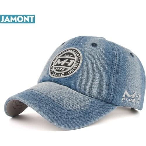New arrival high quality snapback cap demin baseball cap 5 color Jean badge embroidery hat for men women boy girl cap B346