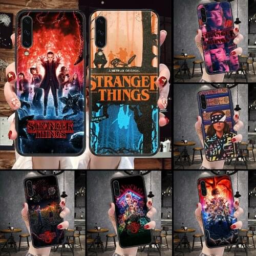 Stranger Things Phone Case For Samsung Galaxy A 10 12 20E 21S 30 32 40 50 51 52 70 71 72 5 6 7 2016 2018 black fashion