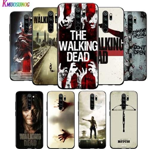 For Xiaomi Redmi Note 9 9S Max Phone Case The Walking Dead hero Back For Xiaomi 8T 8 7 6 5 Pro 5A 4X 4 Black Phone Cover