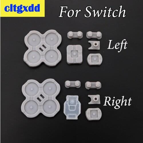 Cltgxdd Left Right Conductive Pads Start Select Key Silicone pad Conductive Rubber for Nintend Switch for NS Joy-con Controller