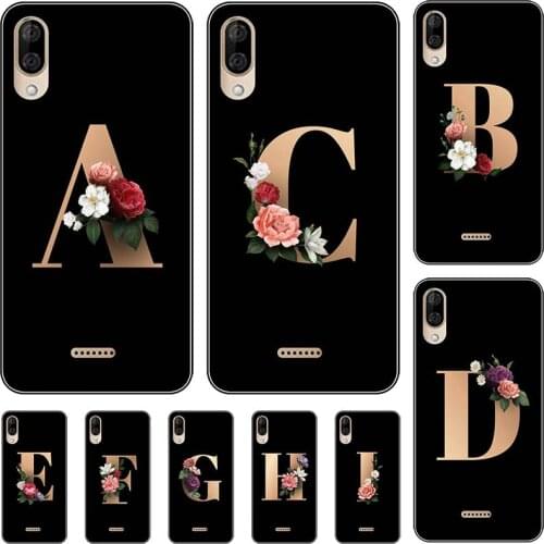 For Wiko Y80 Y81 Case For Wiko Y51 Y50 Y70 Sunny 5 Lite Cute Lovely Cartoon Pattern Flowers Black Letters Soft Cover