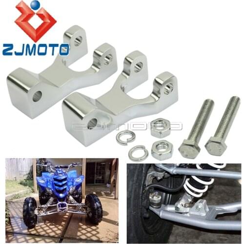 For Yamaha YFZ450 Raptor 700 Silver 3.5" Aluminum Front Lowering Kit for Honda TRX 450R Original Stock A-Arms ATV Accessories