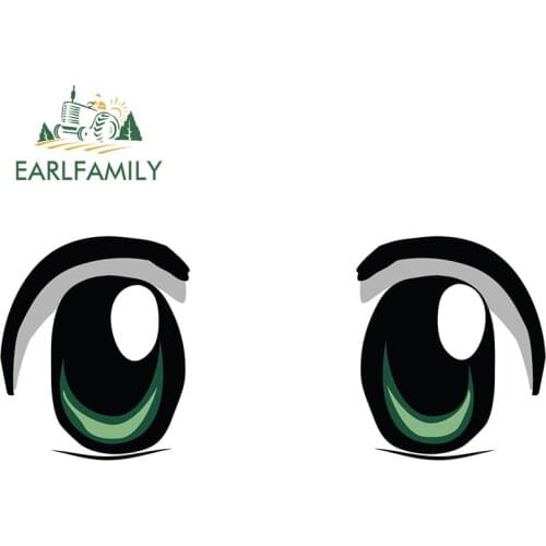 EARLFAMILY 13cm x 5.4cm for Evil Eyes Car Assessoires Stickers Personality Surfboard Trunk Decal Scratch-Proof Graffiti Graphics