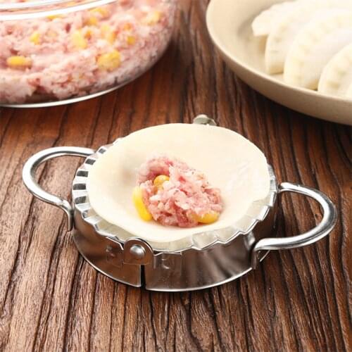 Easy DIY Dumpling Molds Stainless Steel Jiaozi Making Moulds Machine Cooking Pastry Device Kitchen Tools Accessories