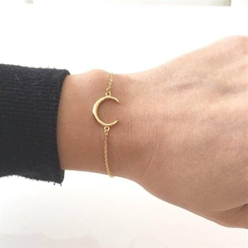 Europe and the United States popular, curved crescent bracelet women bracelet, women jewelry birthday gifts
