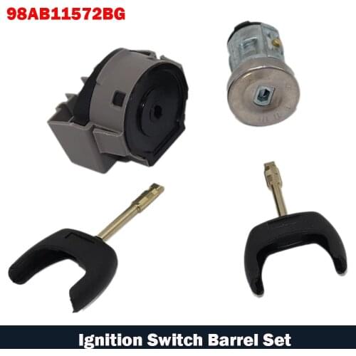 Ignition Switch Barrel Set With 2 Keys 4355452 2S61-A3697-AA For Ford Transit Mk7 S C B-max Fiesta Fusion Focus Mondeo Galaxy