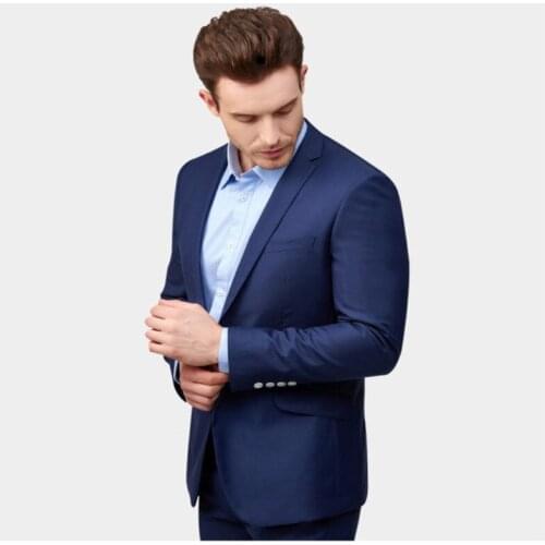2020 Hot Selling Business Mens Suits Two Pieces (Jacket+Pants) Wedding Tuxedos Groomsmen Best Man Formal Suits