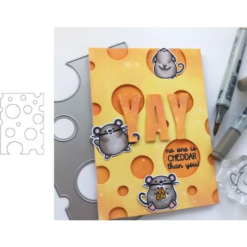 Cheese Background Metal Cutting Dies Stencils Coverplate Of Cheese Die Cut For Card Making DIY New 2020 Crafts Cards