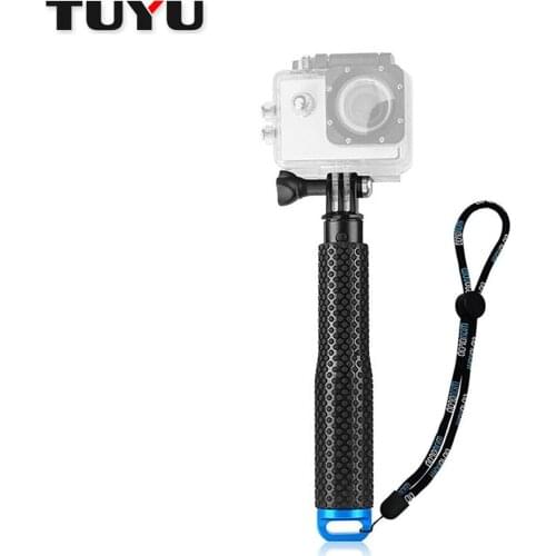 TUYU 19-49cm Extend Monopod For Xiaomi yi 4K SJCAM SJ4000 Eken h9 Gopro Hero 6 5 4 HERO 5 Session Camera Portable Selfie Stick