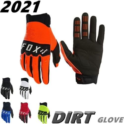 MX MTB Motocross Full Finger Gloves 2020 and 2021 Dirt MoFox Airline Draft Gloves ATV DH Mountain Dirt Bicycling Cycling Gloves