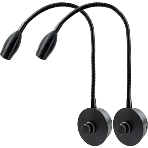 3W Dimmable Wall Reading Light, LED Bed Reading Book Light, Wall Sconce Bedside Read Lamp 2pcs