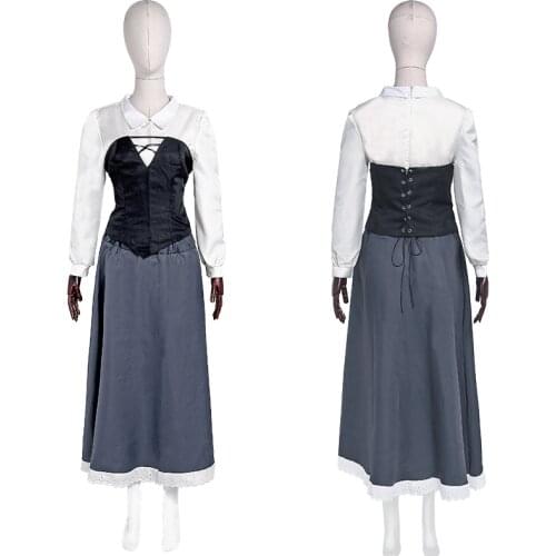 New Arrival Aurora Maid Cosplay Costume Dress Full Set Halloween Party