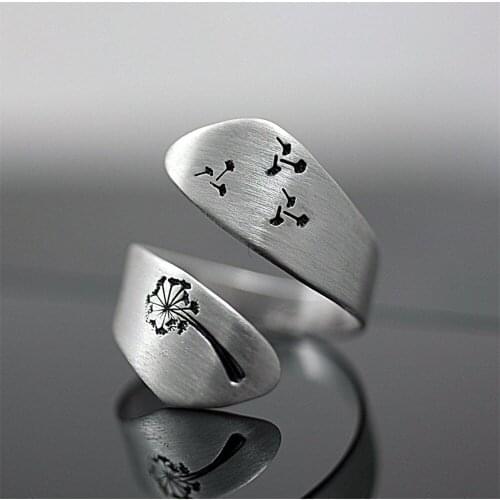 Winding ring women men fashion jewelry accessories flower tree alloy rings female party decorations