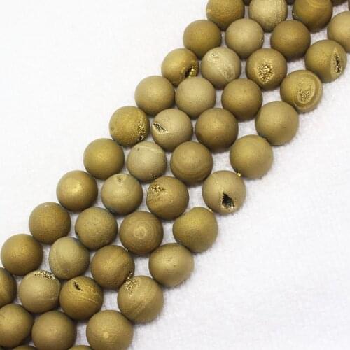 Wholesale Gold Plating agates, Smile agates Round Beads15"/38cm,For DIYJewelry making!We provide mixed wholesale for all items
