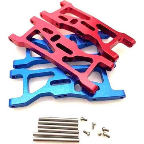 Front Swing Arms Blue Red Front Suspension Arms Upgrade Parts for 1/10 Losi 22S 2WD SCT Brushed Rear Drive Truck
