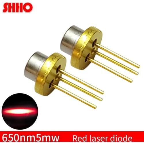 Laser semiconductor TO18/diameter 5.6mm 650nm 5mw red laser diode low power laser module accessories red light indicator