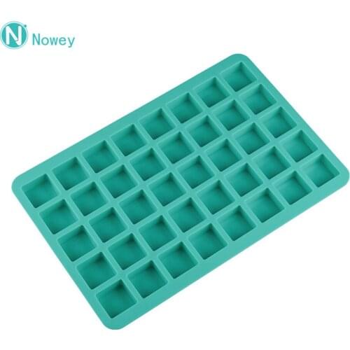 Silicone 40 Holes Mini Square Shape Cube Mold For Ice Cake Tray Cubes Candy Chocolate Pudding Jelly Party Bar Whisky Tools