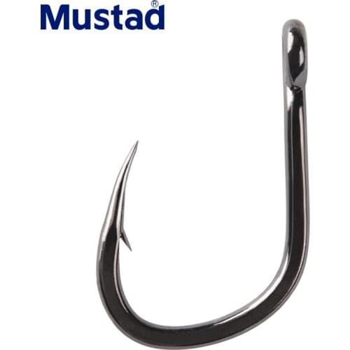 Mustad strengthened hook 10884 fish hook with barb sea fishing big thing golden spear grouper iron plate fishing gear hook