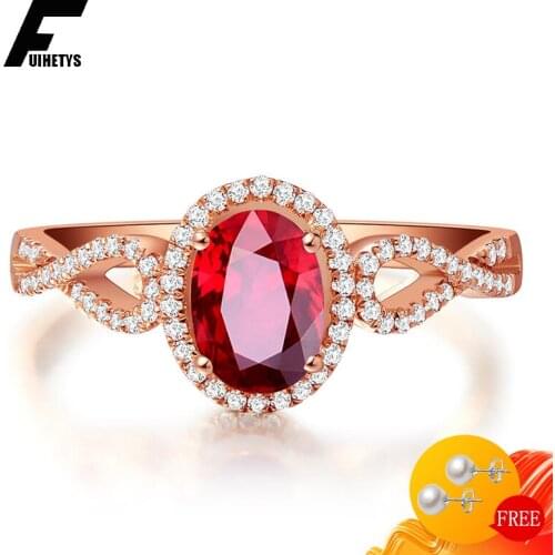 Bali Jelry 925 Silver Ring Jewelry for Women Oval Ruby Zircon Gemstone Open Rings Accessories Wedding Engagement Dropshipping