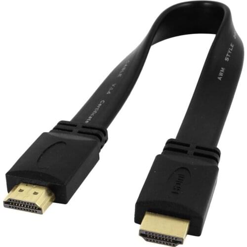 0.3m 1.4V High Speed 1.4a HDMI Video Audio Flat Cable M/M 1080P 3D